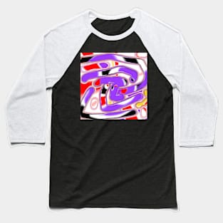 Purple and red Baseball T-Shirt